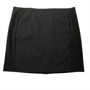 J. Jill Ponte Pencil Skirt Pull On Gray Viscose Blend‎ Women's 3X SS-433